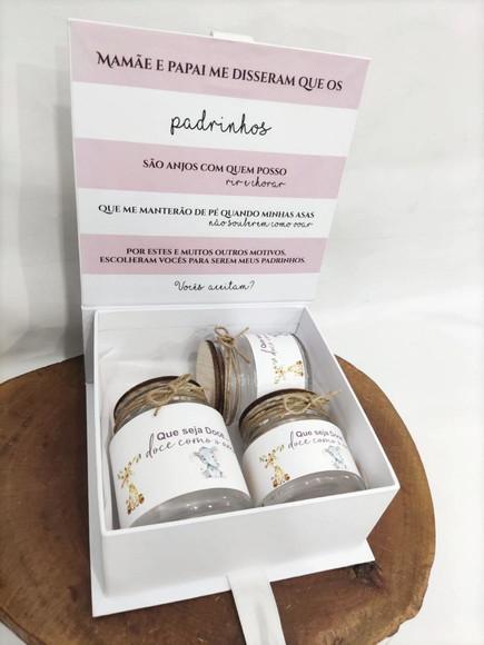 Caixa Padrinhos com Potes