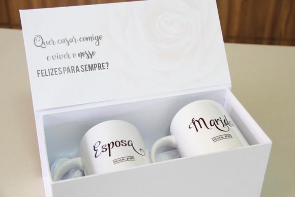 Caixa pedido de casamento