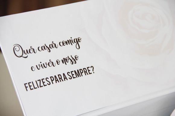 Caixa pedido de casamento