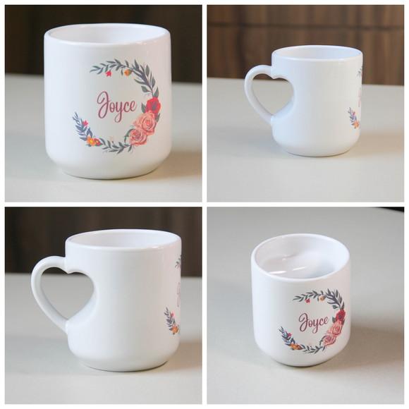 Caneca com Alça de Coração