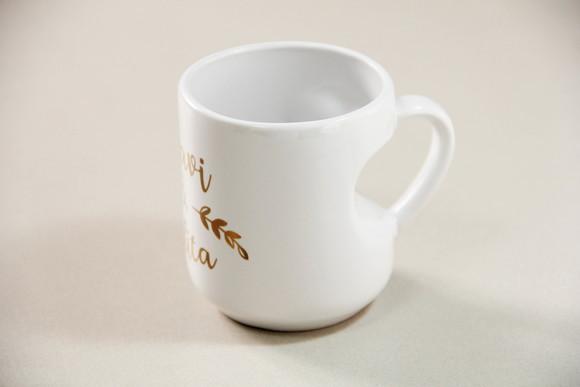 Caneca com Alça de Coração