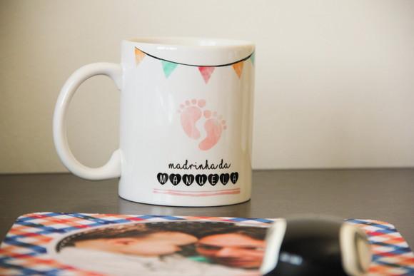 Caneca convite madrinha