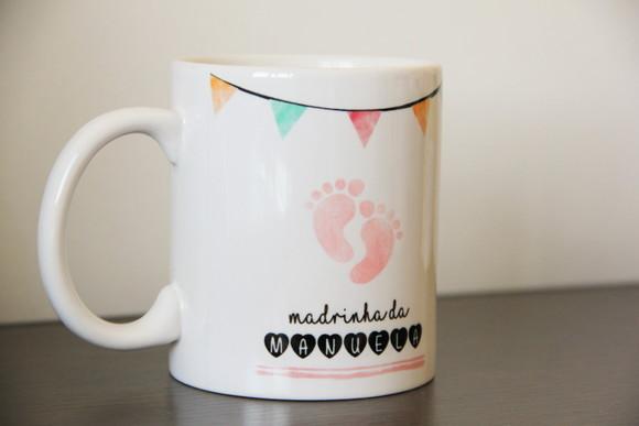 Caneca convite madrinha
