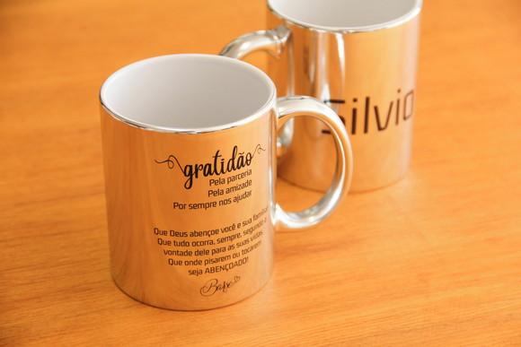 Caneca metalizada