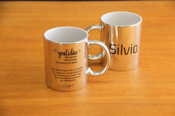 Caneca metalizada