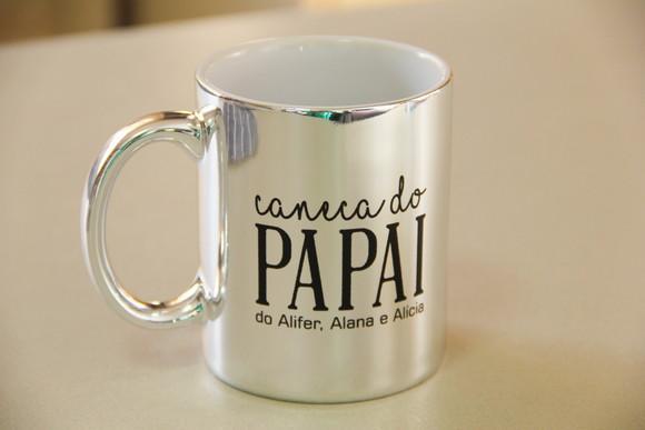 Caneca metalizada dia dos pais