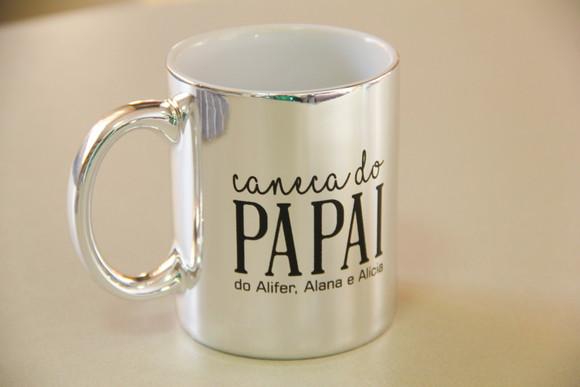 Caneca metalizada dia dos pais