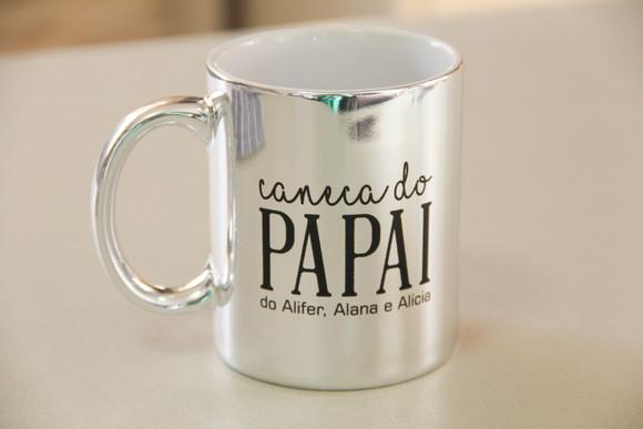 Caneca metalizada dia dos pais