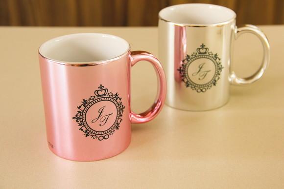 Caneca metalizada Noivo - Noiva