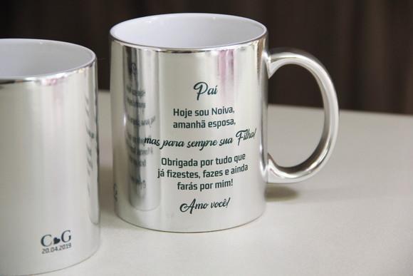 Caneca para o pai no casamento