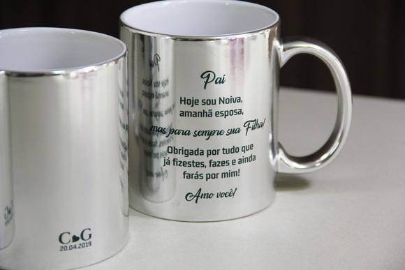 Caneca para o pai no casamento