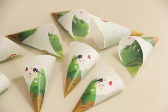 Cone para pétalas