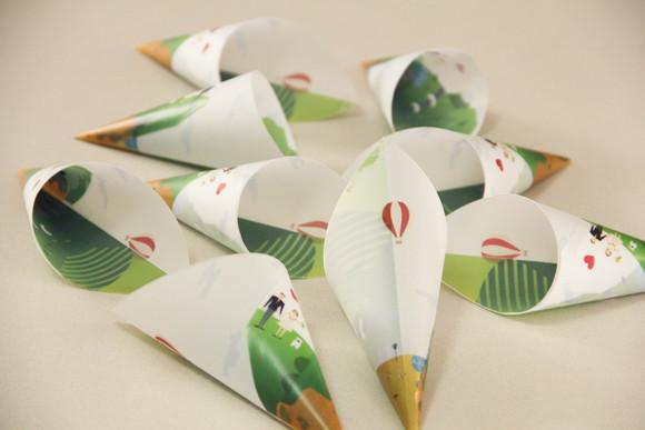 Cone para pétalas