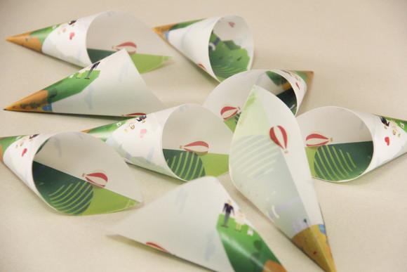 Cone para pétalas