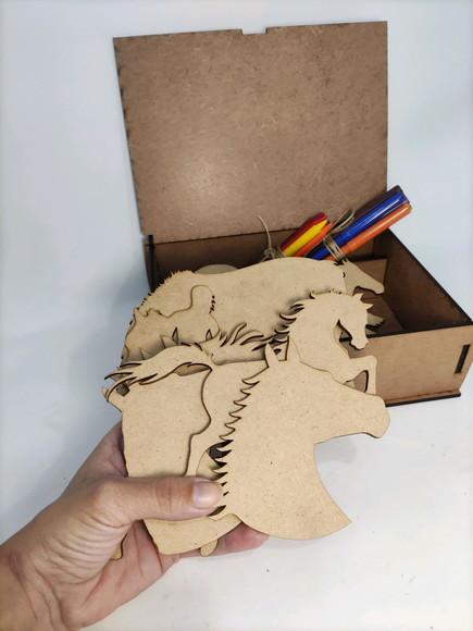 Diverbox Cavalos - Caixa para Pintar