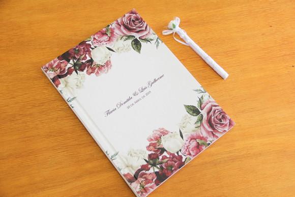 Livro de mensagens para casamento