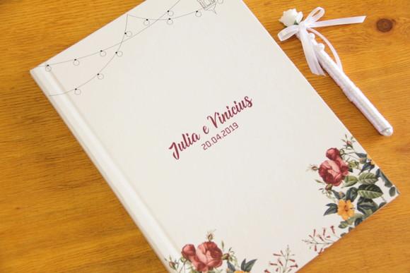 Livro de mensagens para casamento