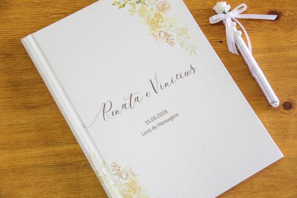 Livro de mensagens para casamento