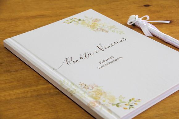 Livro de mensagens para casamento