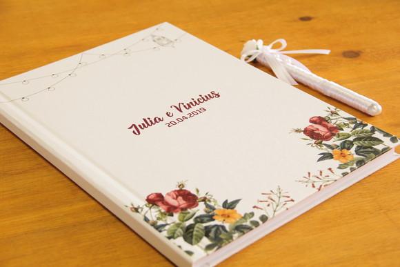 Livro de mensagens para casamento