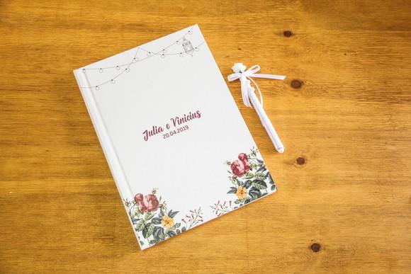 Livro de mensagens para casamento