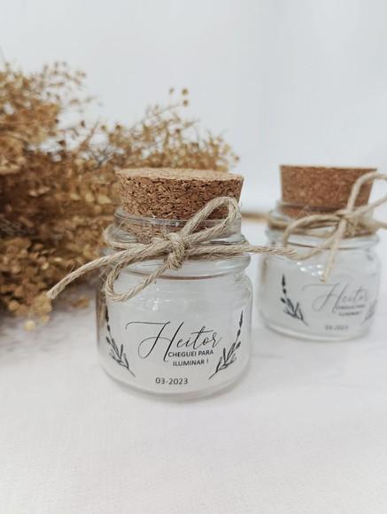 Mini Vela Aromática Personalizada - Lembrancinha