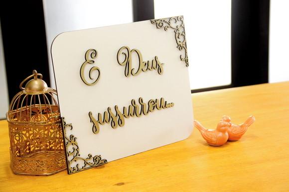 Placa de Daminha - Casamento Clássico