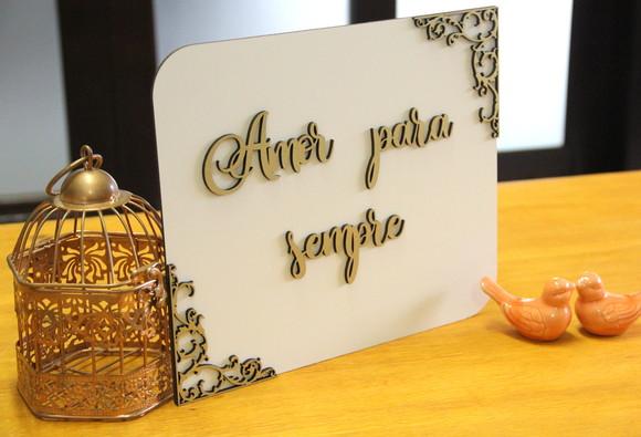 Placa de Daminha - Casamento Clássico