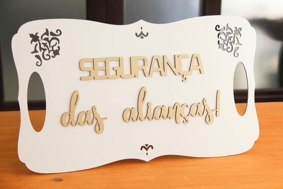 Placa de Daminha - Casamento Clássico