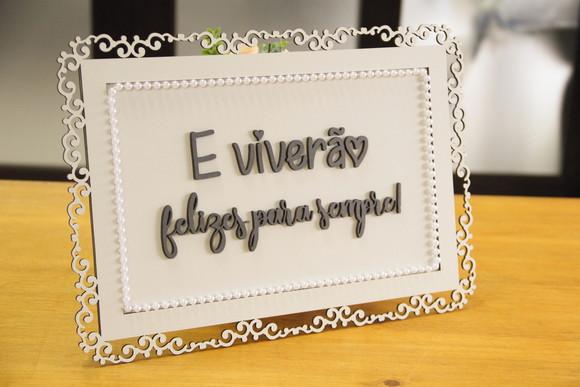 Placa de Daminha - Casamento Clássico