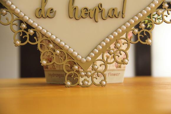 Placa de Daminha - Casamento Clássico