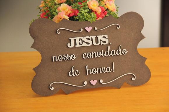 Placa de Daminha - Casamento Rústico