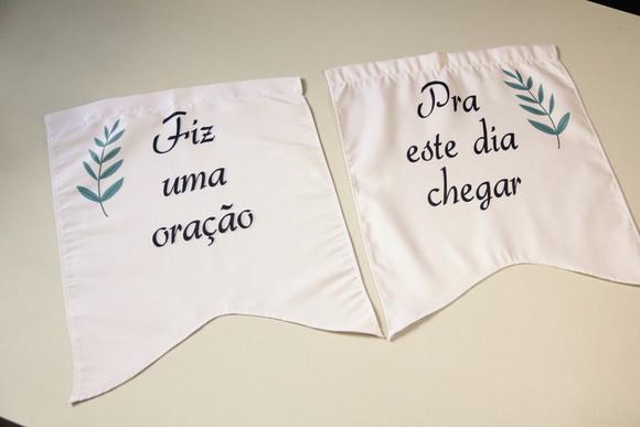 Placa para Cadeira dos Noivos