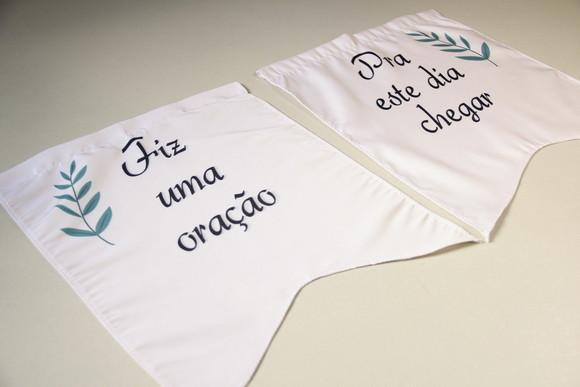 Placa para Cadeira dos Noivos