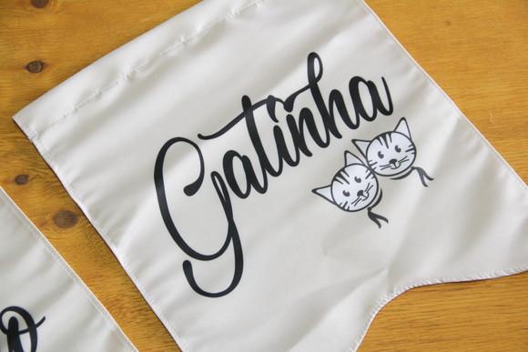 Placas para Cadeira dos Noivos