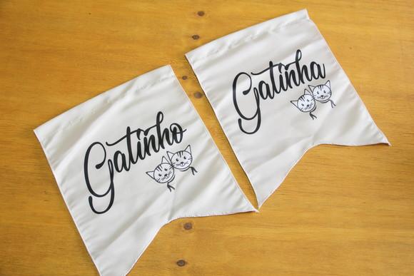 Placas para Cadeira dos Noivos