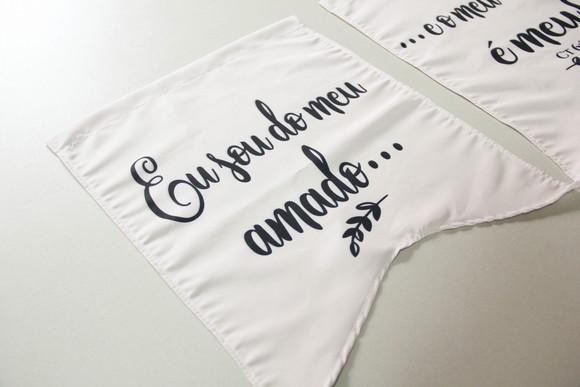 Placas para Cadeira dos Noivos