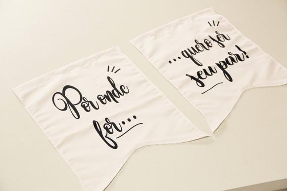Placas para Cadeira dos Noivos