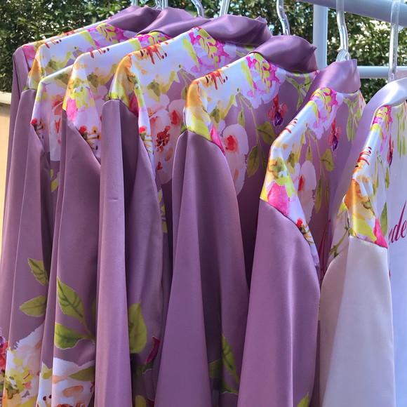 Robe floral estampado