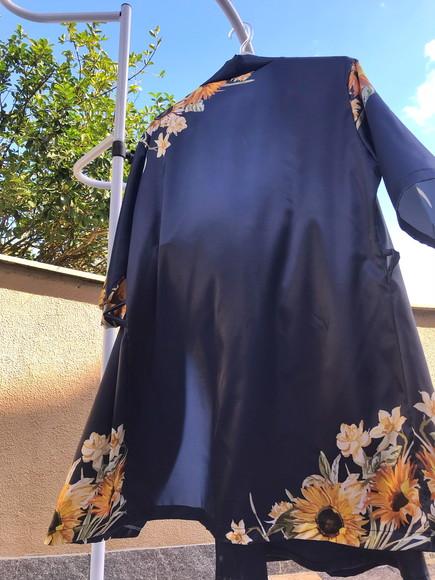 Robe floral estampado