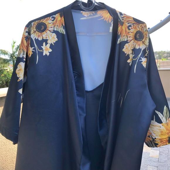 Robe floral estampado