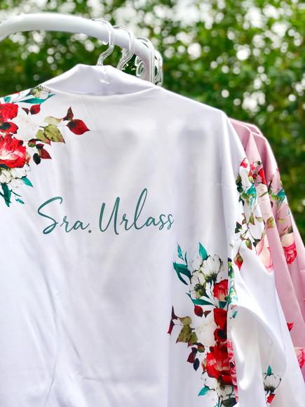 Robe floral estampado