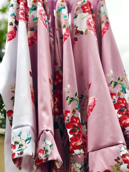 Robe floral estampado