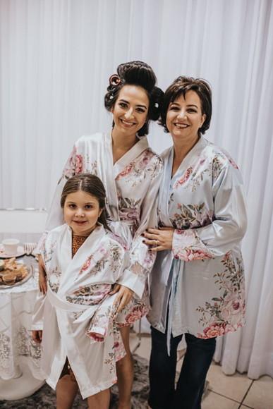 Robe floral estampado
