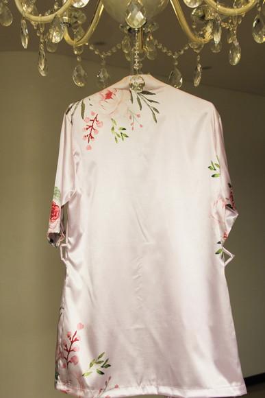 Robe floral estampado