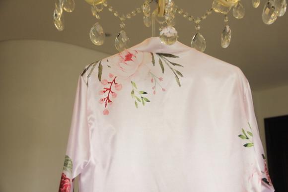 Robe floral estampado