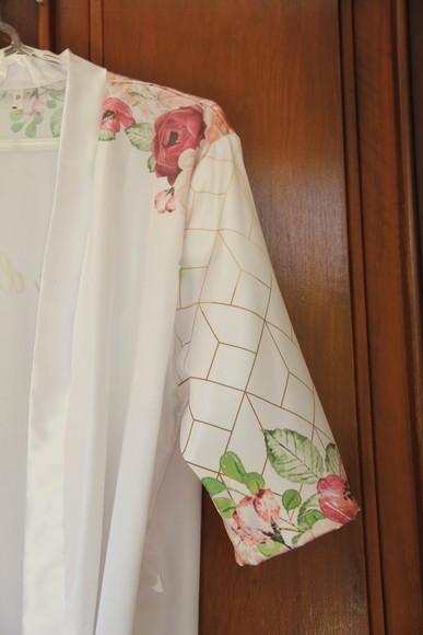 Robe floral estampado