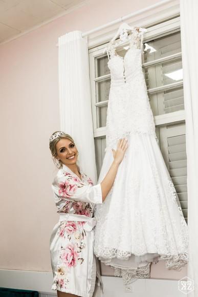 Robe floral estampado
