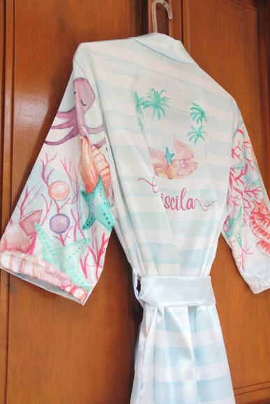 Robe floral estampado