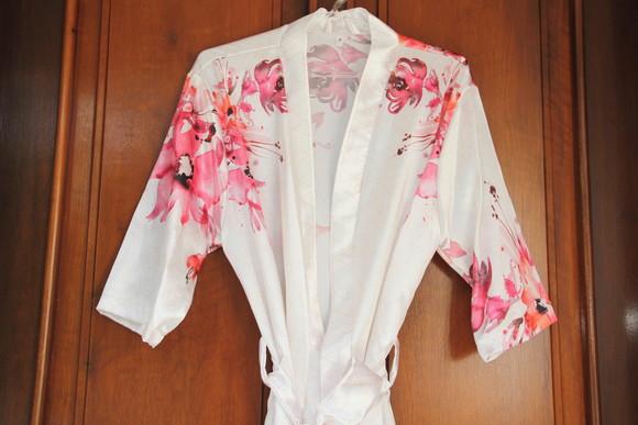 Robe floral estampado
